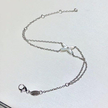 [Triumph Jewelry]JEUX BRACELET WHITE MOP SILVER 1 DIAMOND
