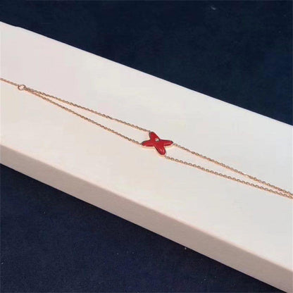 [Triumph Jewelry]JEUX BRACELET CARNELIAN PINK GOLD 1 DIAMOND
