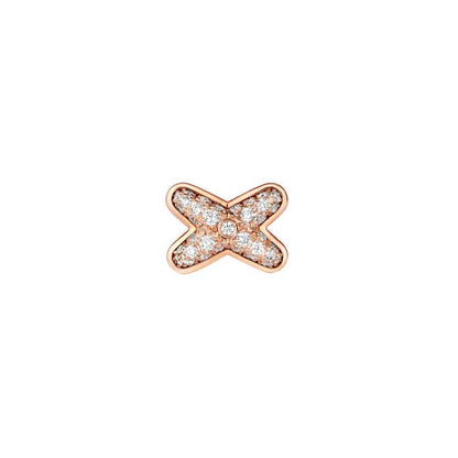 [Triumph Jewelry]JEUX DE PINK GOLD DIAMOND EARRINGS