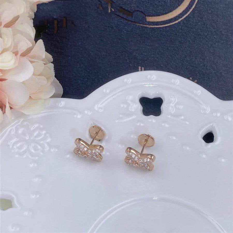 [Triumph Jewelry]JEUX DE PINK GOLD DIAMOND EARRINGS