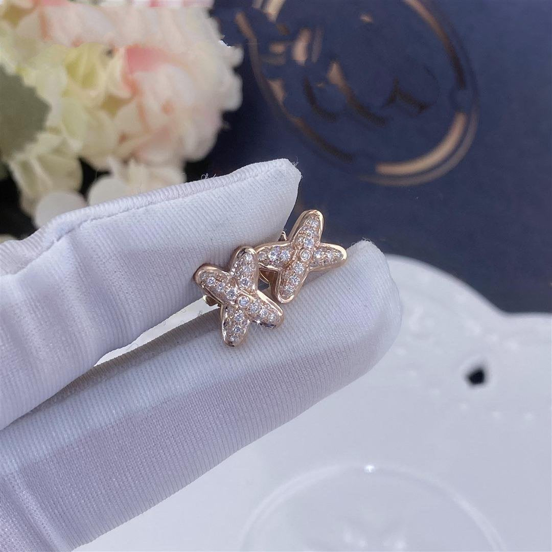 [Triumph Jewelry]JEUX DE PINK GOLD DIAMOND EARRINGS