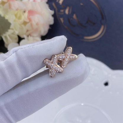 [Triumph Jewelry]JEUX DE PINK GOLD DIAMOND EARRINGS