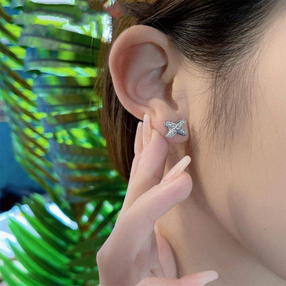 [Triumph Jewelry]JEUX DE SILVER DIAMOND EARRINGS