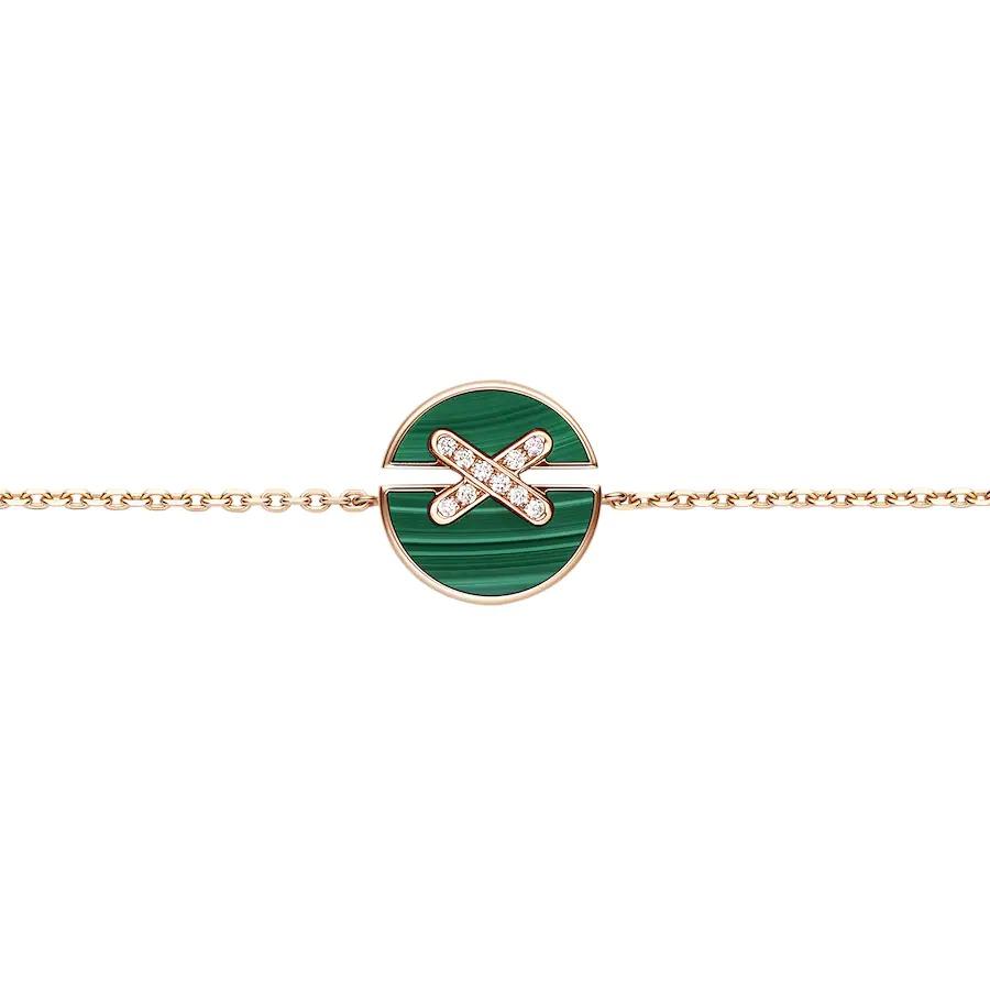 [Triumph Jewelry]JEUX DE BRACELET MALACHITE PINK GOLD DIAMONDS