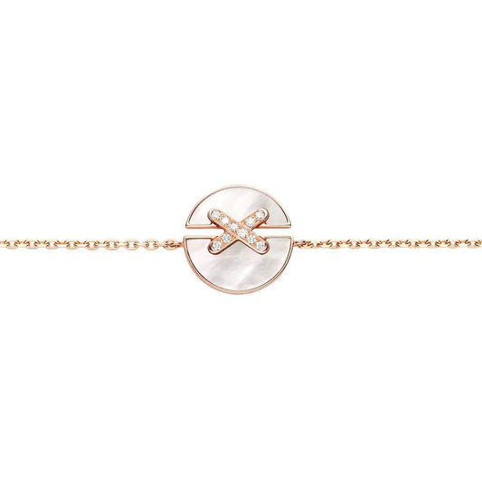 [Triumph Jewelry]JEUX DE BRACELET MOP PINK GOLD DIAMONDS