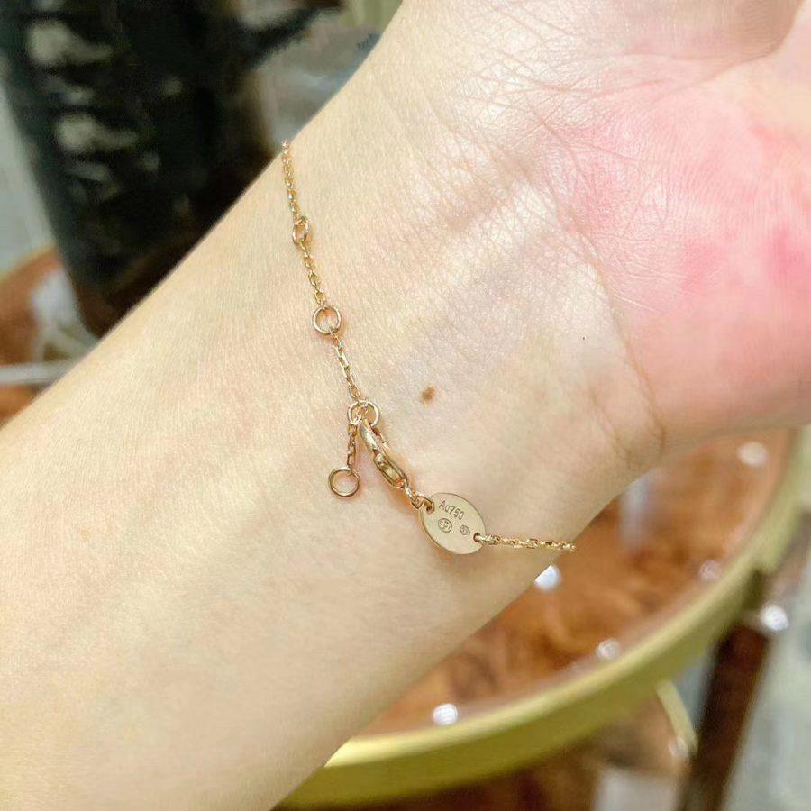 [Triumph Jewelry]JEUX DE BRACELET MOP PINK GOLD DIAMONDS