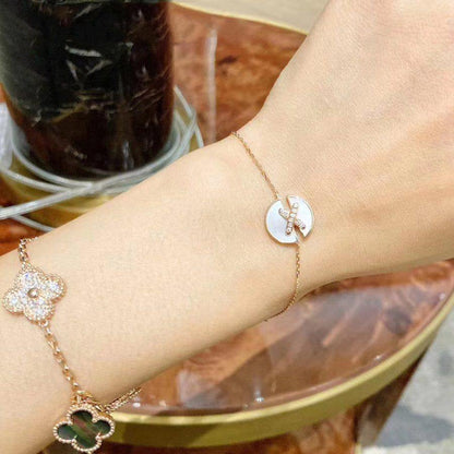 [Triumph Jewelry]JEUX DE BRACELET MOP PINK GOLD DIAMONDS