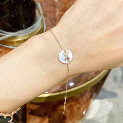 [Triumph Jewelry]JEUX DE BRACELET MOP PINK GOLD DIAMONDS