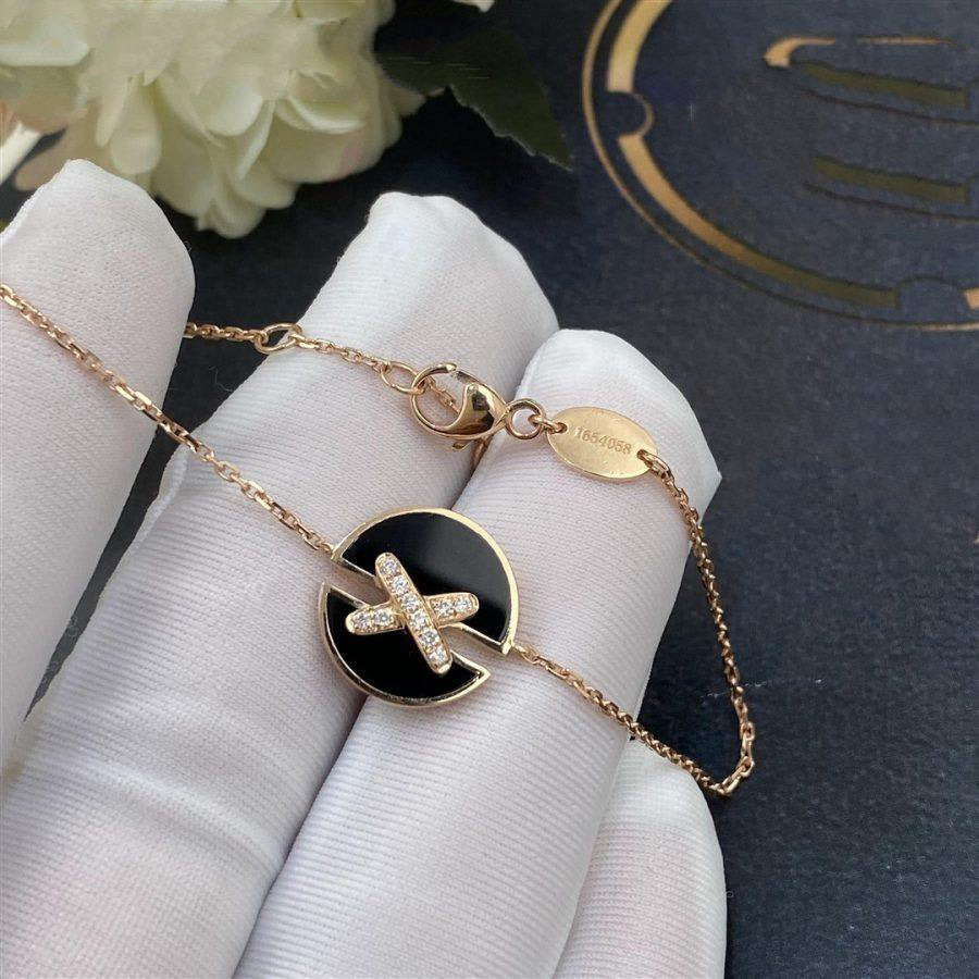 [Triumph Jewelry]JEUX DE BRACELET ONYX PINK GOLD DIAMOND