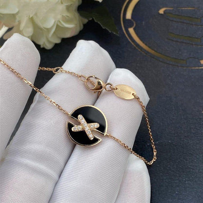 [Triumph Jewelry]JEUX DE BRACELET ONYX PINK GOLD DIAMOND