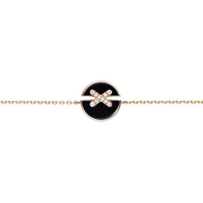 [Triumph Jewelry]JEUX DE BRACELET ONYX PINK GOLD DIAMOND