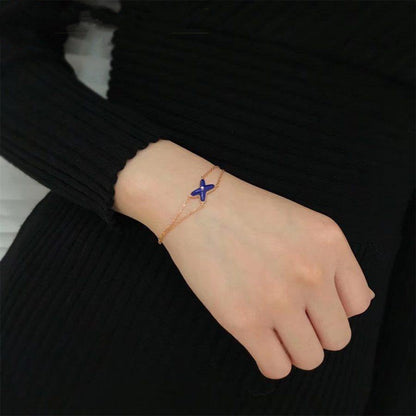 [Triumph Jewelry]Hollow Design Four-Leaf Clover Flower Shape Ring