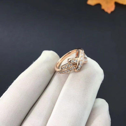[Triumph Jewelry]JEUX DE RING PINK GOLD DIAMOND