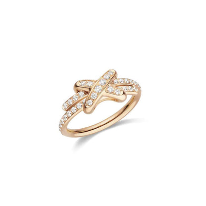 [Triumph Jewelry]JEUX DE RING PINK GOLD DIAMOND