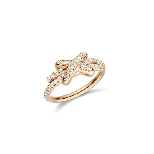 [Triumph Jewelry]JEUX DE RING PINK GOLD DIAMOND