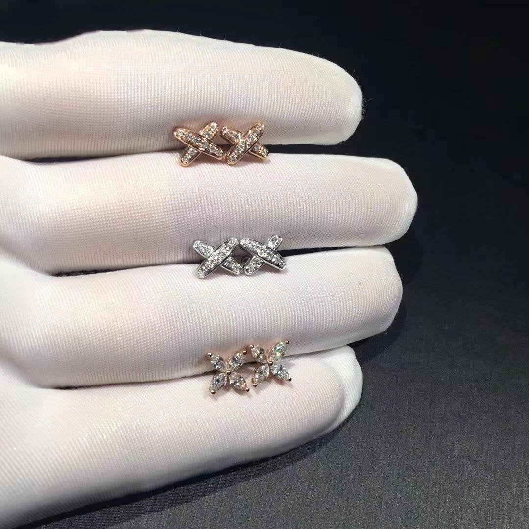 [Triumph Jewelry]JEUX DE DIAMOND EARRINGS