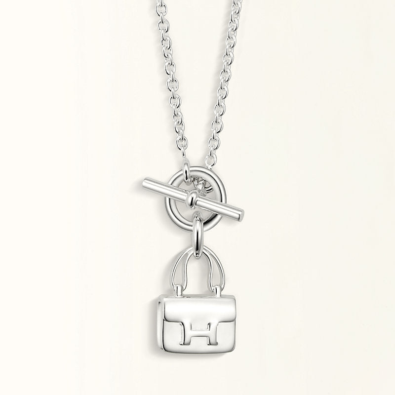 [Triumph Jewelry]POP H PEDANT SILVER NECKLACE