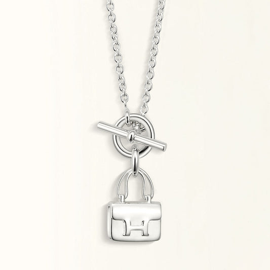 [Triumph Jewelry]POP H PEDANT SILVER NECKLACE