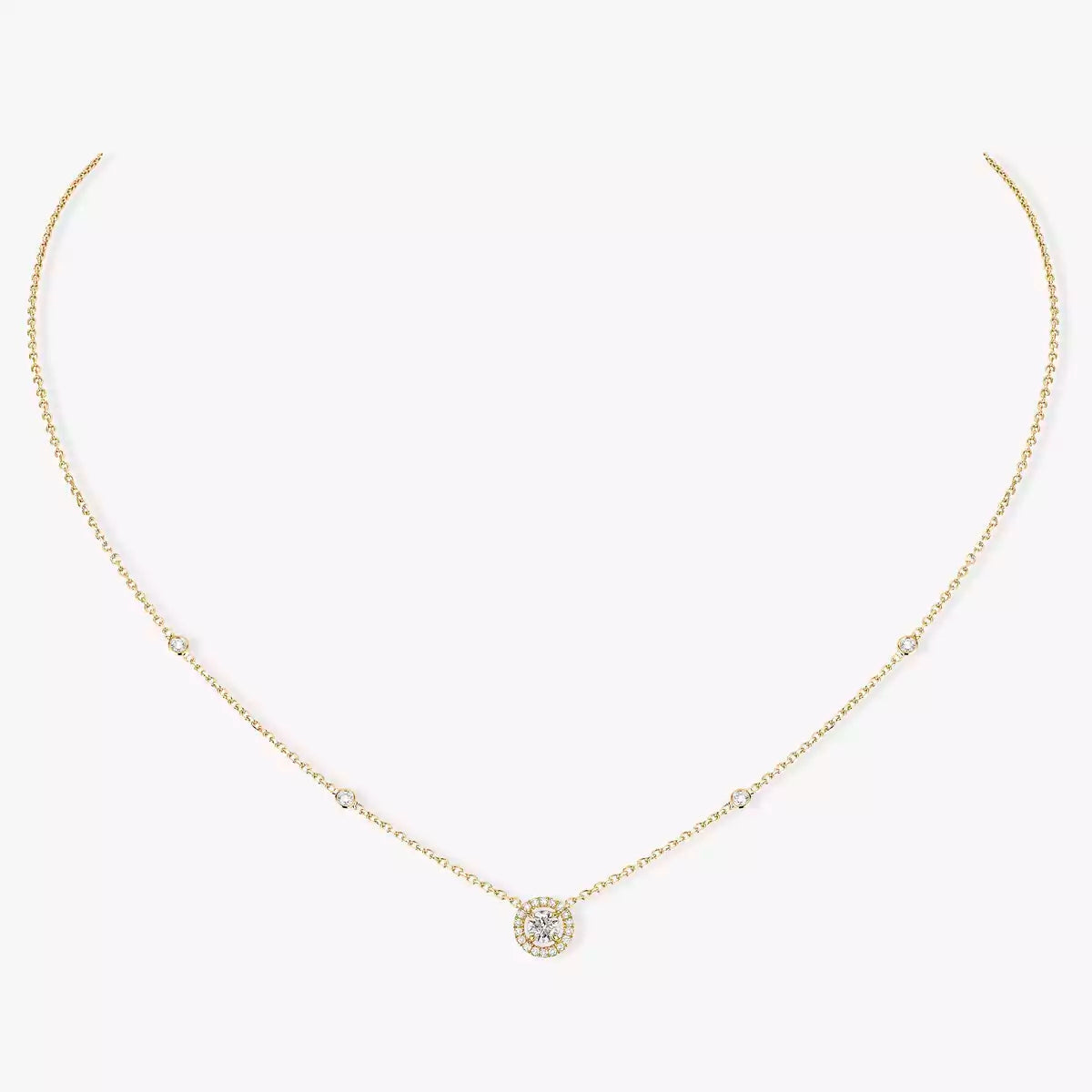 [Triumph Jewelry]Diamond Necklace 0,20ct Brilliant Shape Joy