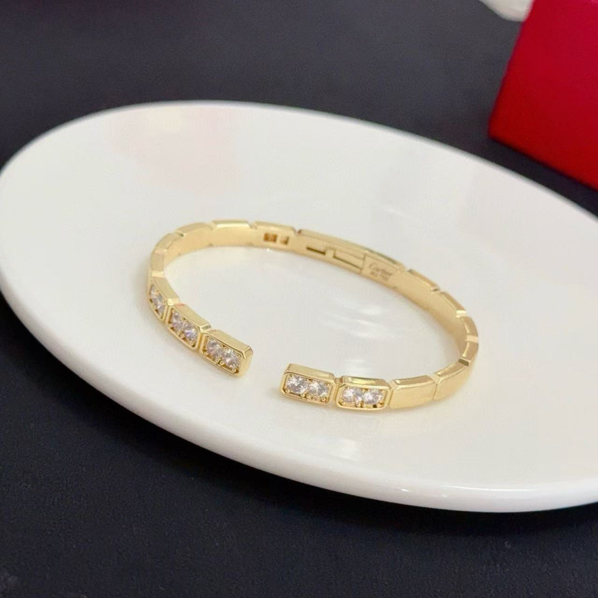 [Triumph Jewelry]LOVE DIAMOND OPEN  BRACELET