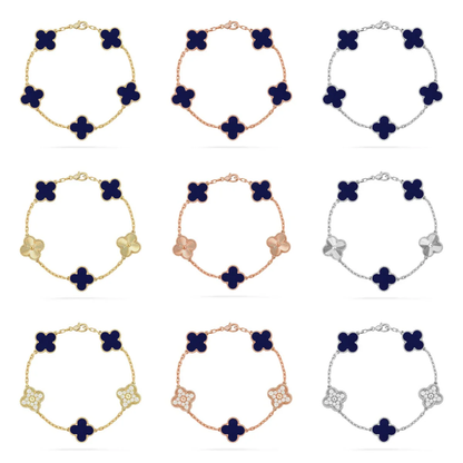 [Triumph Jewelry]CLOVER 5 MOTIF LAPIS LAZULI BRACELET COLLECTION