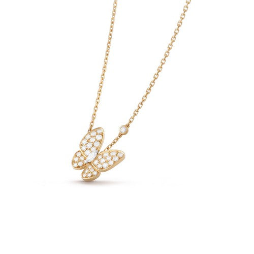[Triumph Jewelry]BUTTERFLY DIAMOND NECKLACE
