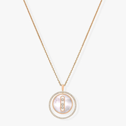 [Triumph Jewelry]LUCKY MOVE MM NACRE BLANCHE DIAMOND NECKLACE