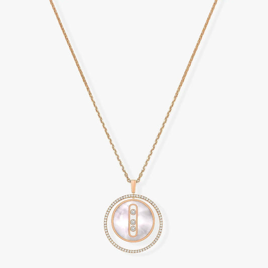 [Triumph Jewelry]LUCKY MOVE MM NACRE BLANCHE DIAMOND NECKLACE