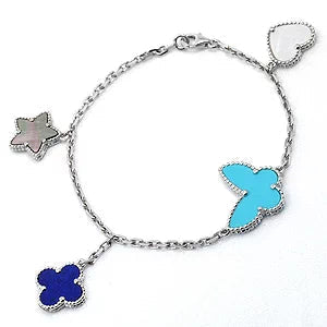 [Triumph Jewelry]LUCKY SPRING SILVER BRACELET 4 MOTIF