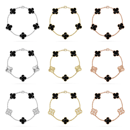 [Triumph Jewelry] CLOVER 5 MOTIF PULSAR STONE BRACELET COLLECTION