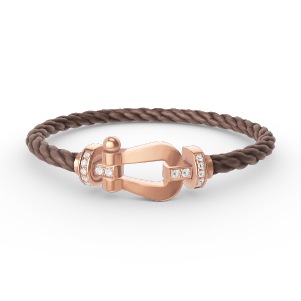 [Triumph Jewelry]FORCE LARGE HORSESHOE HALF DIAMOND BRACELET ROSE GOLD