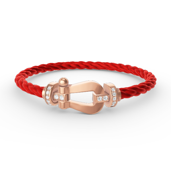 [Triumph Jewelry]FORCE LARGE HORSESHOE HALF DIAMOND BRACELET ROSE GOLD