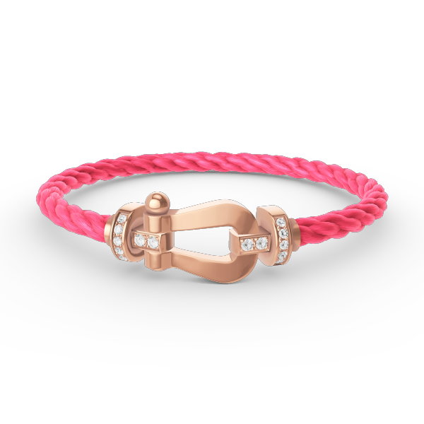 [Triumph Jewelry]FORCE LARGE HORSESHOE HALF DIAMOND BRACELET ROSE GOLD