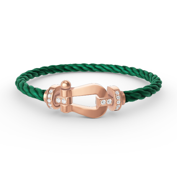 [Triumph Jewelry]FORCE LARGE HORSESHOE HALF DIAMOND BRACELET ROSE GOLD