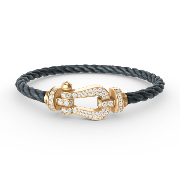 [Triumph Jewelry]FORCE LARGE HORSESHOE FULL DIAMOND BRACELET GOLD