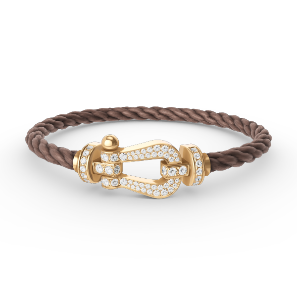 [Triumph Jewelry]FORCE LARGE HORSESHOE FULL DIAMOND BRACELET GOLD