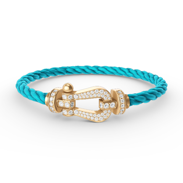 [Triumph Jewelry]FORCE LARGE HORSESHOE FULL DIAMOND BRACELET GOLD