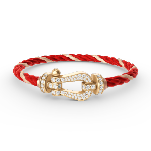 [Triumph Jewelry]FORCE LARGE HORSESHOE FULL DIAMOND BRACELET GOLD