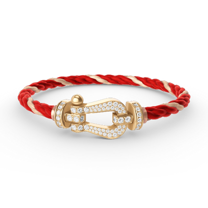 [Triumph Jewelry]FORCE LARGE HORSESHOE FULL DIAMOND BRACELET GOLD