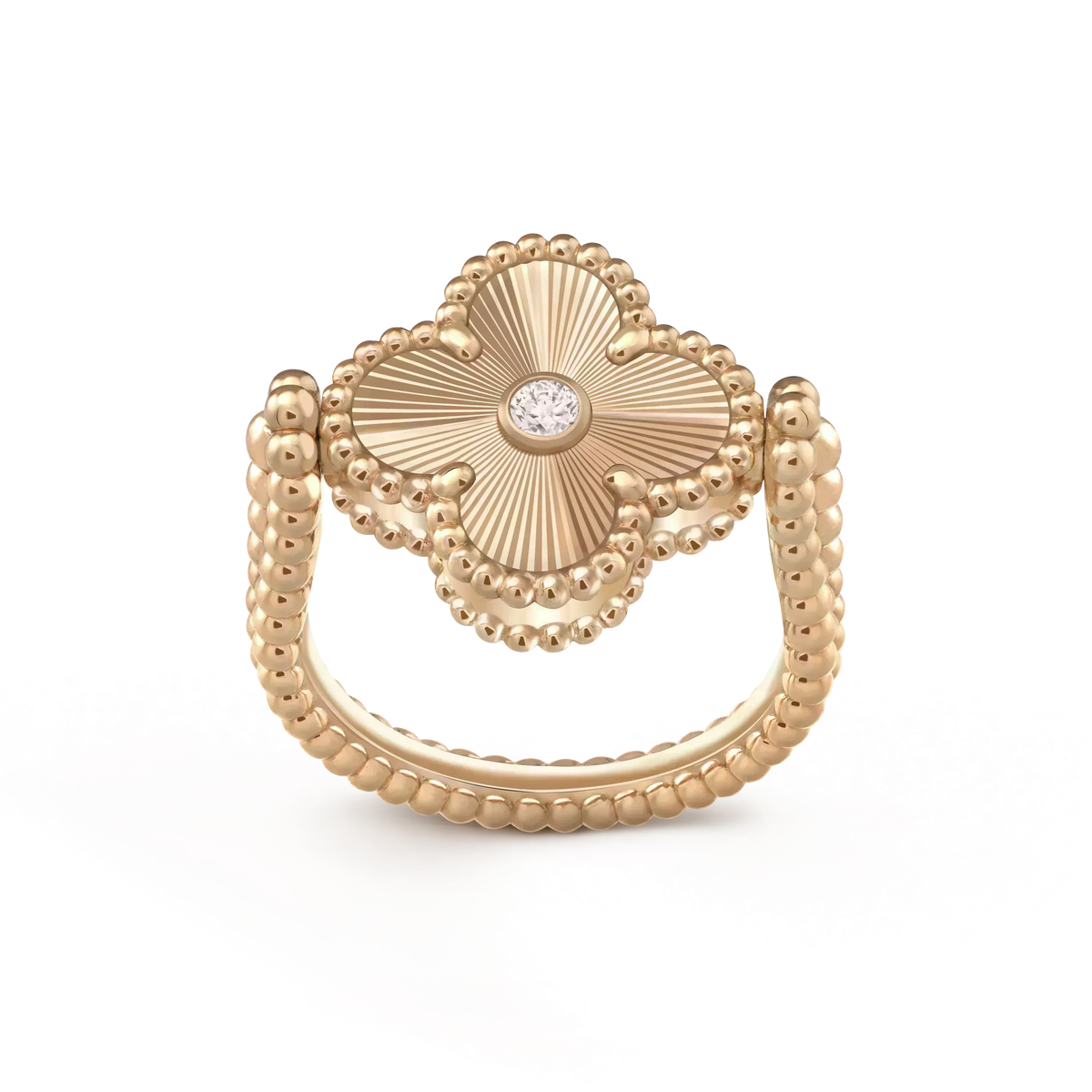 [Triumph Jewelry]CLOVER RIVERSIBLE ROSE GOLD RING