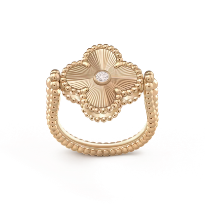 [Triumph Jewelry]CLOVER RIVERSIBLE ROSE GOLD RING