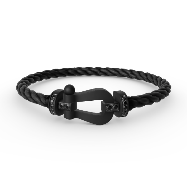 [Triumph Jewelry]FORCE LARGE SERIES HORSESHOE BLACK SAMURAI BRACELET