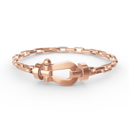 [Triumph Jewelry]FORCE LARGE HORSESHOE CLASP  METAL BRACELET
