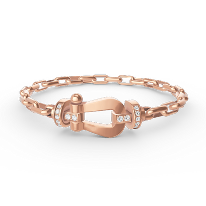 [Triumph Jewelry]FORCE LARGE HORSESHOE CLASP  METAL BRACELET