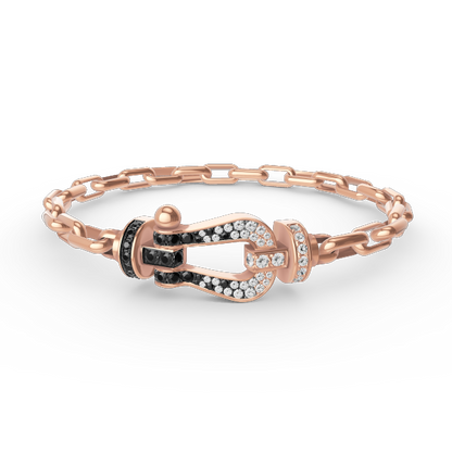 [Triumph Jewelry]FORCE LARGE HORSESHOE CLASP  METAL BRACELET