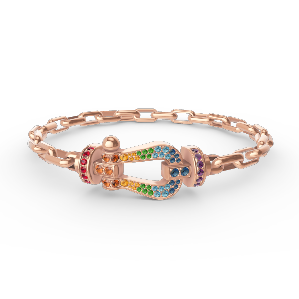 [Triumph Jewelry]FORCE LARGE HORSESHOE CLASP  METAL BRACELET
