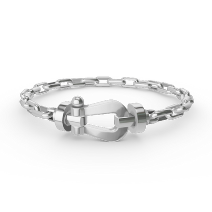 [Triumph Jewelry]FORCE LARGE HORSESHOE CLASP  METAL BRACELET