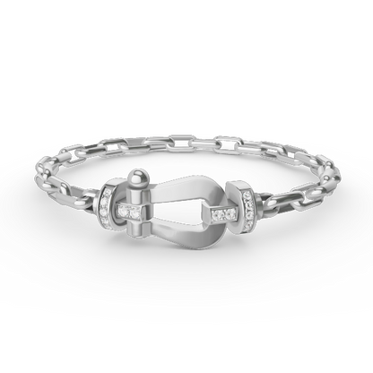 [Triumph Jewelry]FORCE LARGE HORSESHOE CLASP  METAL BRACELET