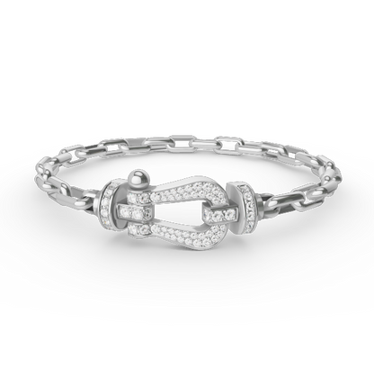 [Triumph Jewelry]FORCE LARGE HORSESHOE CLASP  METAL BRACELET