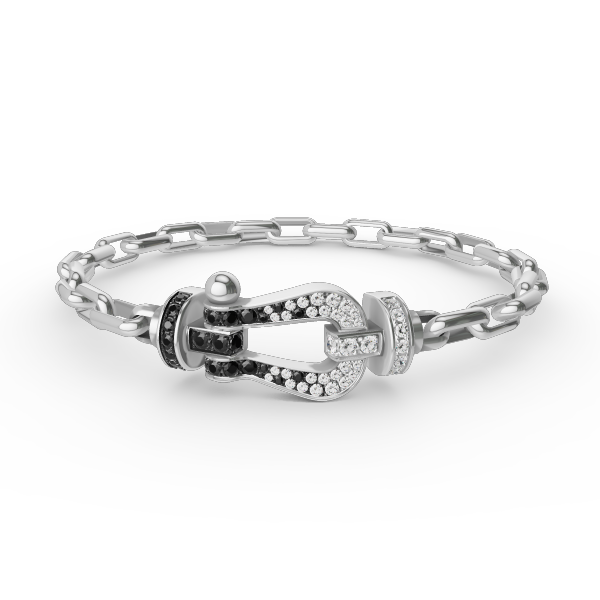 [Triumph Jewelry]FORCE LARGE HORSESHOE CLASP  METAL BRACELET